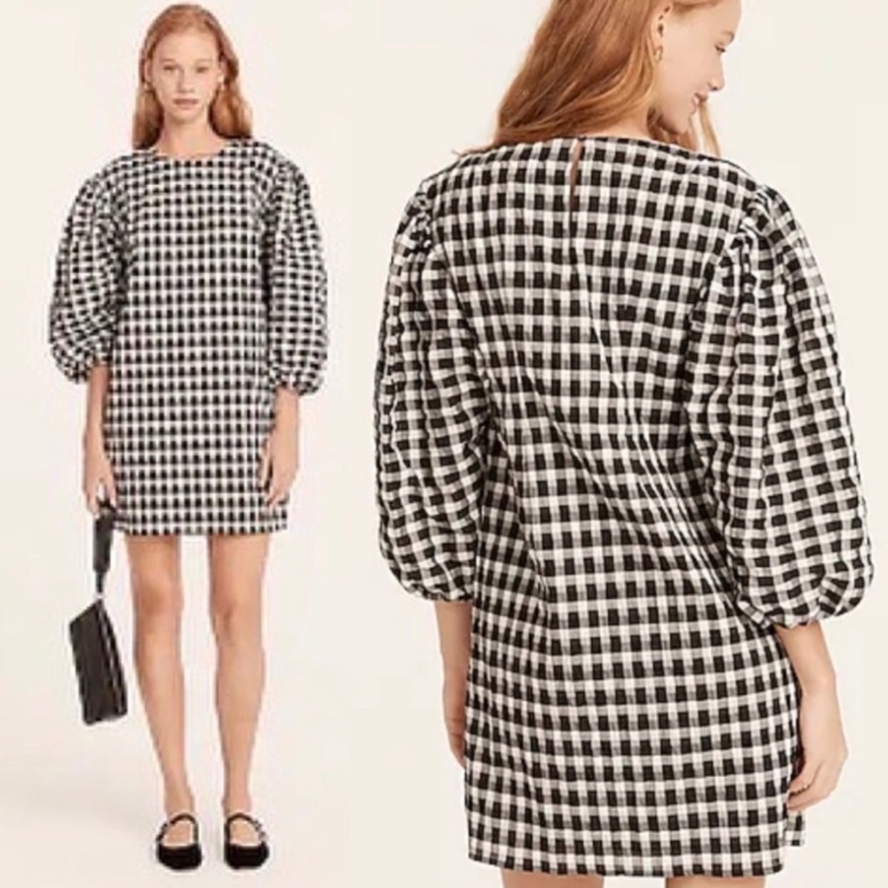 NWT | J. CREW Puff-sleeve mini dress